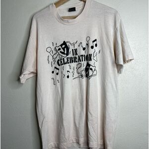 Vintage 90s acting play short sleeve t shirt men’s size XL white